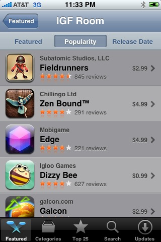 Illustration for article titled Indie Game Fest Winners Get Special iPhone Treatment